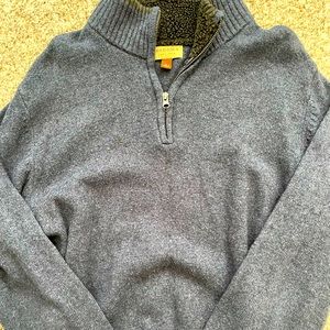 Sonoma 1/4 zip pullover sweater size L